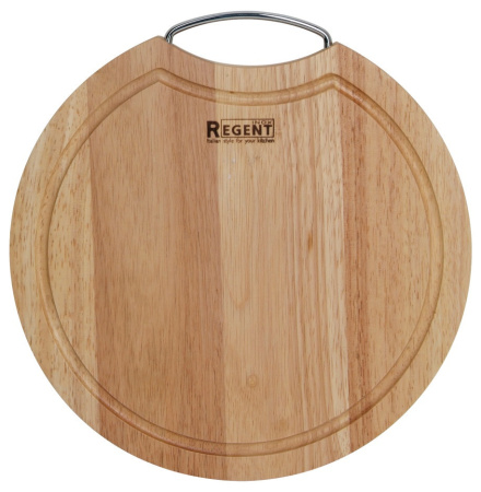 93-BO-2-08.1 Доска разд.кругл. с мет. ручкой 24х1,5 см Linea Bosco