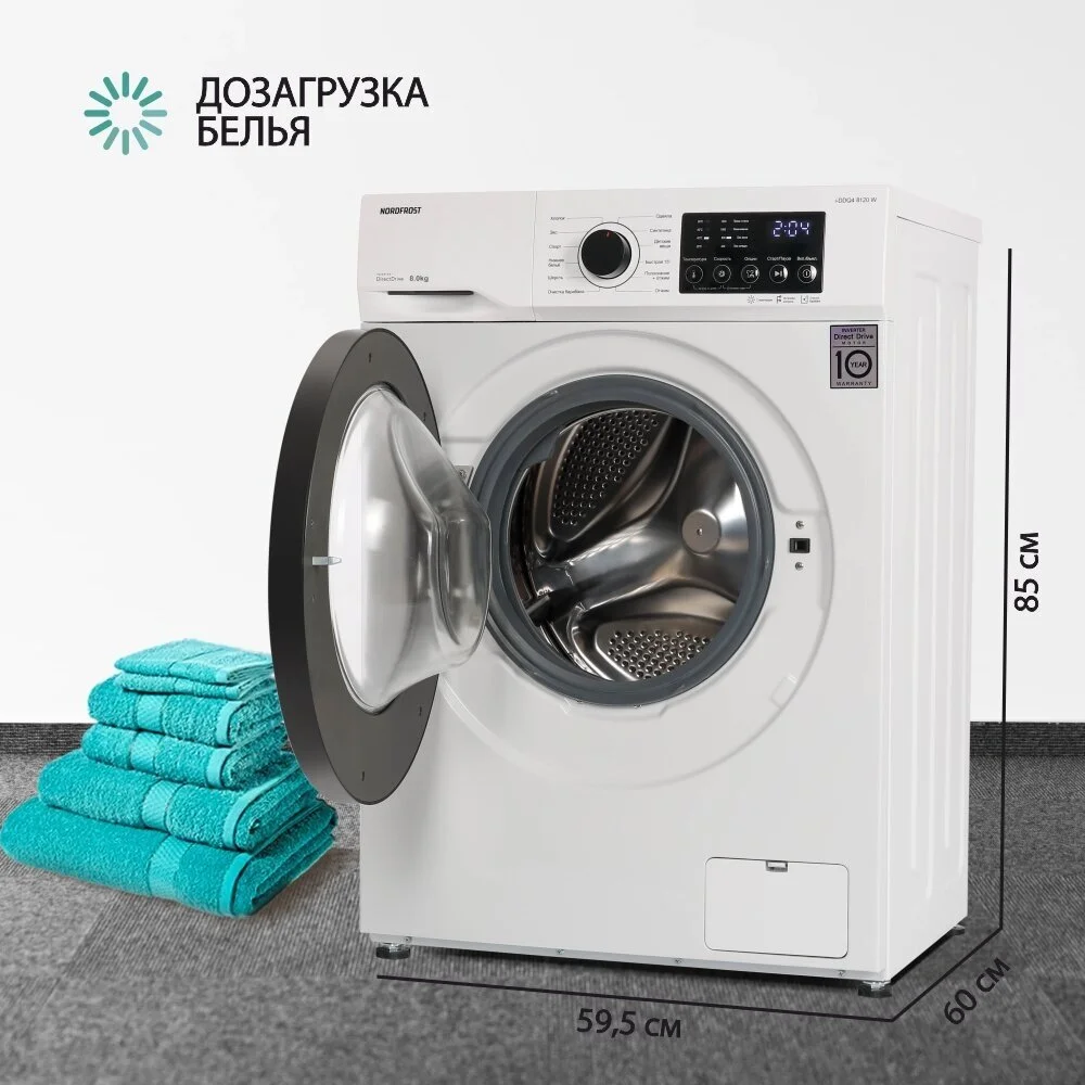 Стиральная машина NordFrost i-DDQ4 8120 W
