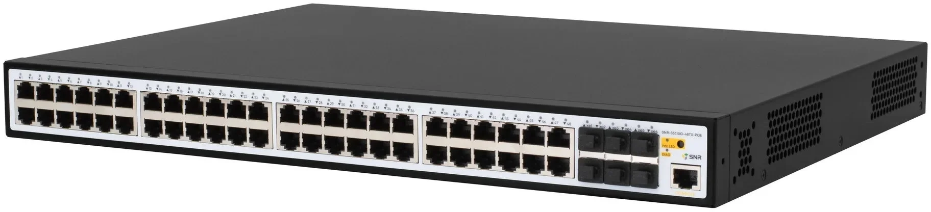 Коммутатор SNR SNR-S5310G-48TX, 1 Гбит/с, количество портов 48 шт, (L2)