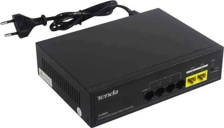 Коммутатор Tenda S106PC 6PORT 100M
