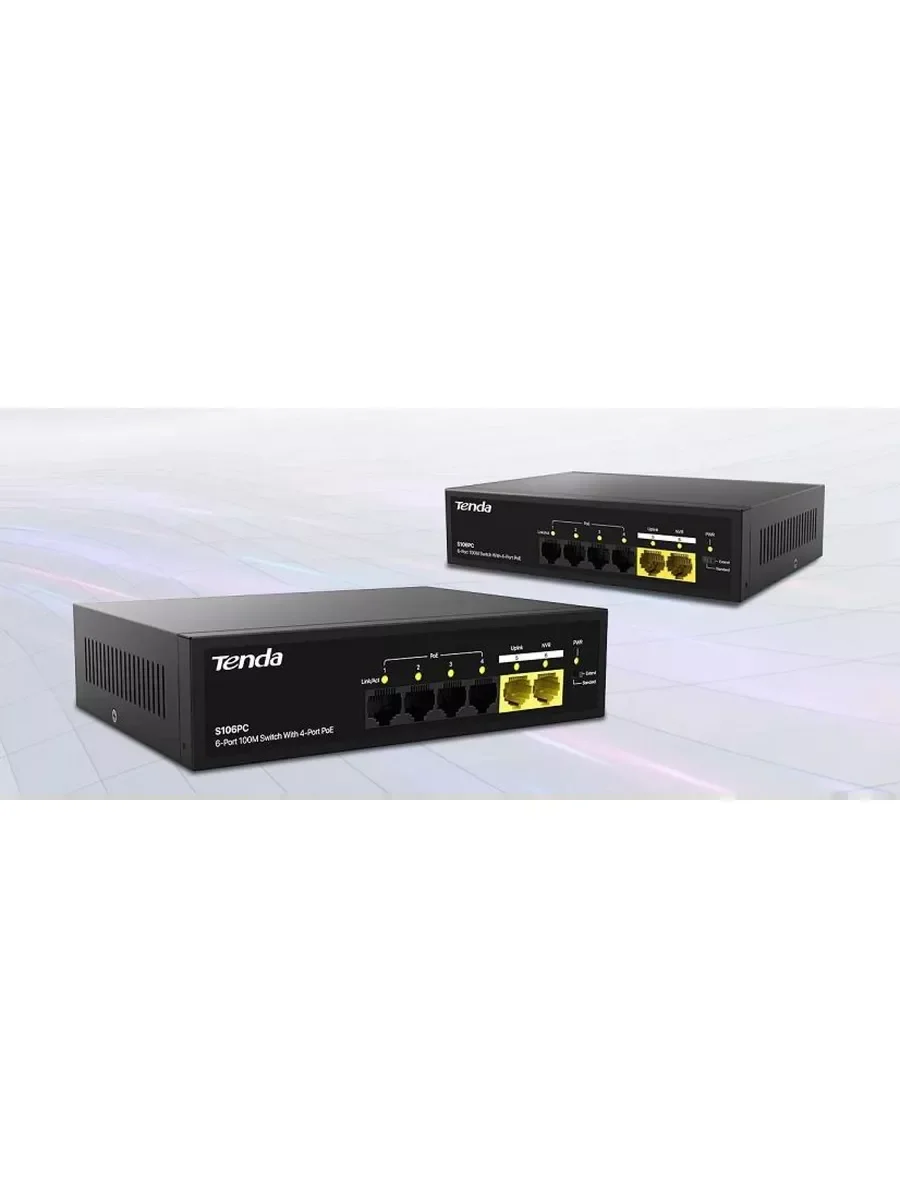 Коммутатор Tenda S106PC 6PORT 100M
