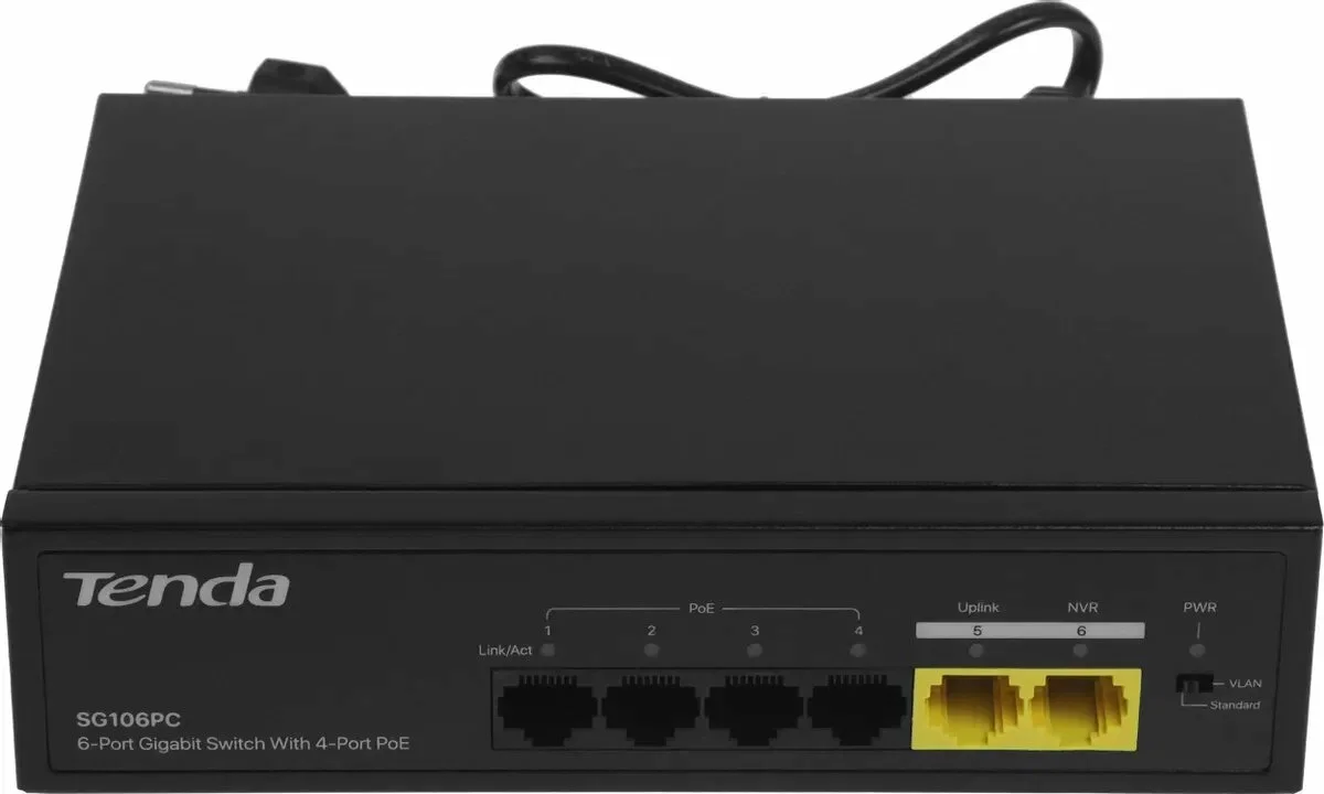 Коммутатор Tenda SG106PC 6PORT 10/100/1000M