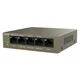 Коммутатор Tenda TEF1105P-4-63W 5PORT 10/100M