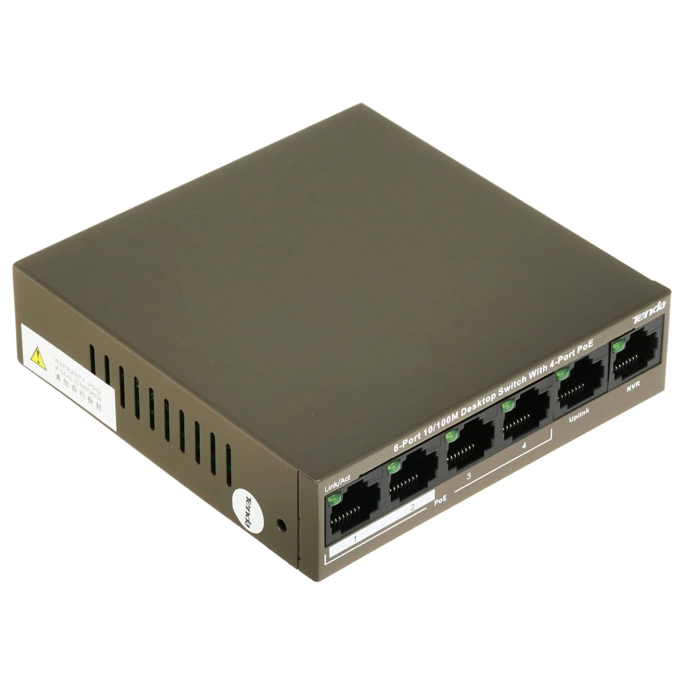 Коммутатор Tenda TEF1106P-4-63W 6PORT 100M 4POE