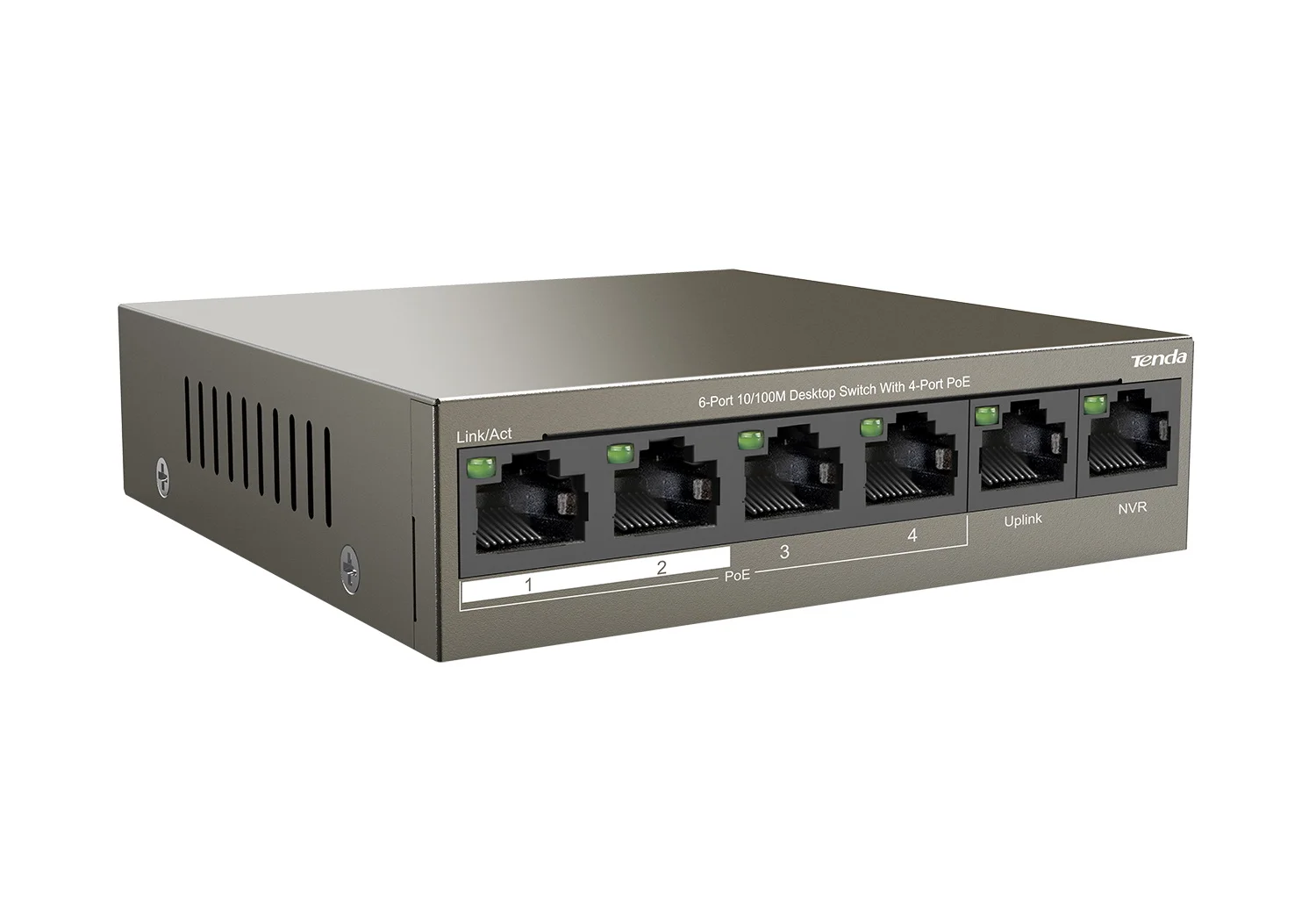 Коммутатор Tenda TEF1106P-4-63W 6PORT 100M 4POE