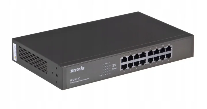 Коммутатор Tenda TEG1016D 16-Port 10/100/1000 Gigabit Switch