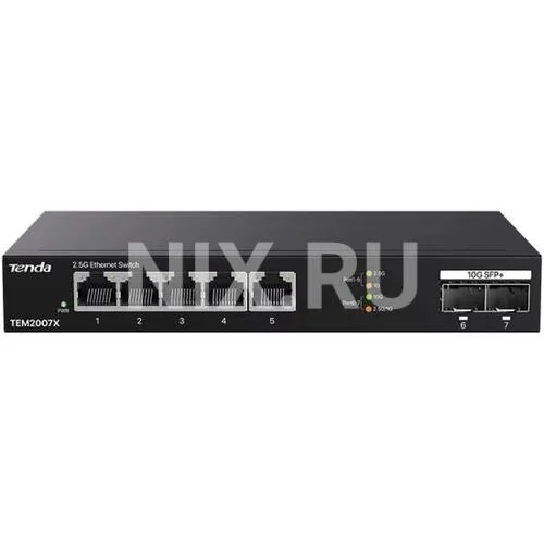Коммутатор Tenda TEM2007X 5PORT 1000M 2SFP+