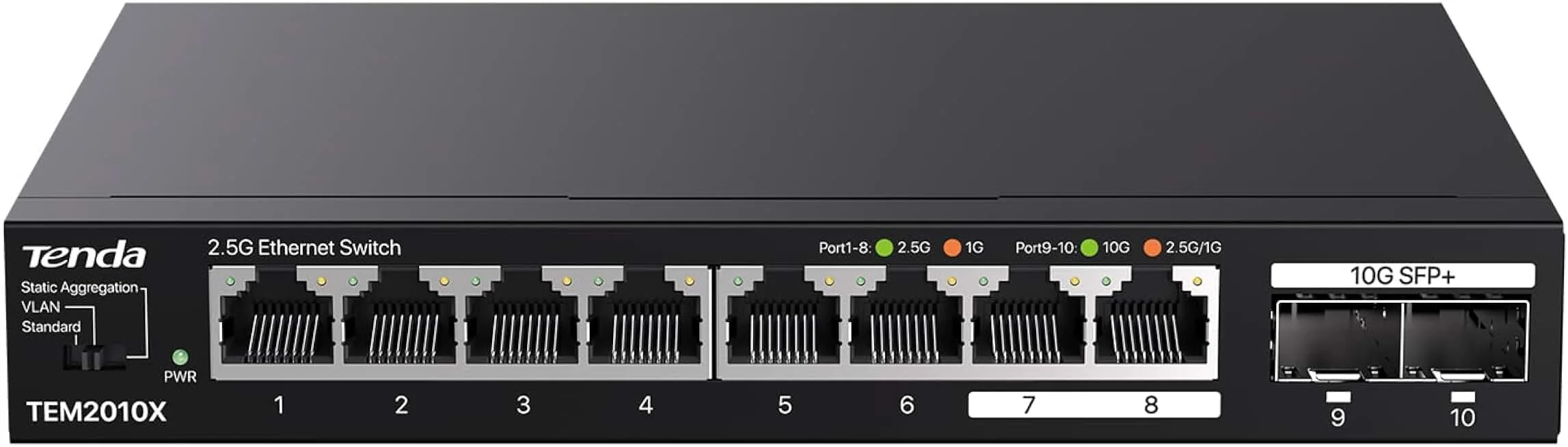 Коммутатор Tenda TEM2007X 5PORT 1000M 2SFP+