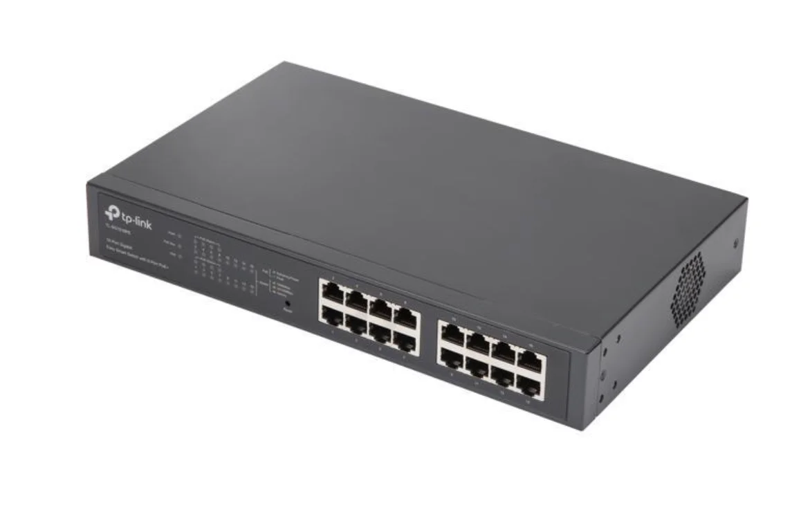 Коммутатор TP-Link 16-port 10/100Mbps + 2-port Gigabit unmanaged switch with 16 PoE+ ports, compliant with 802.3af/at PoE, 150W PoE budget, support 2