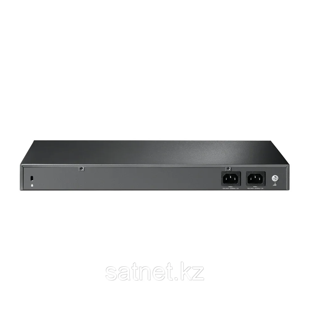 Коммутатор TP-Link 24-port Gigabit Managed PoE switch with 4 10G SFP+ ports, support 802.3af/at PoE, 1 console port, 19-inch rack mount, support L2/L2