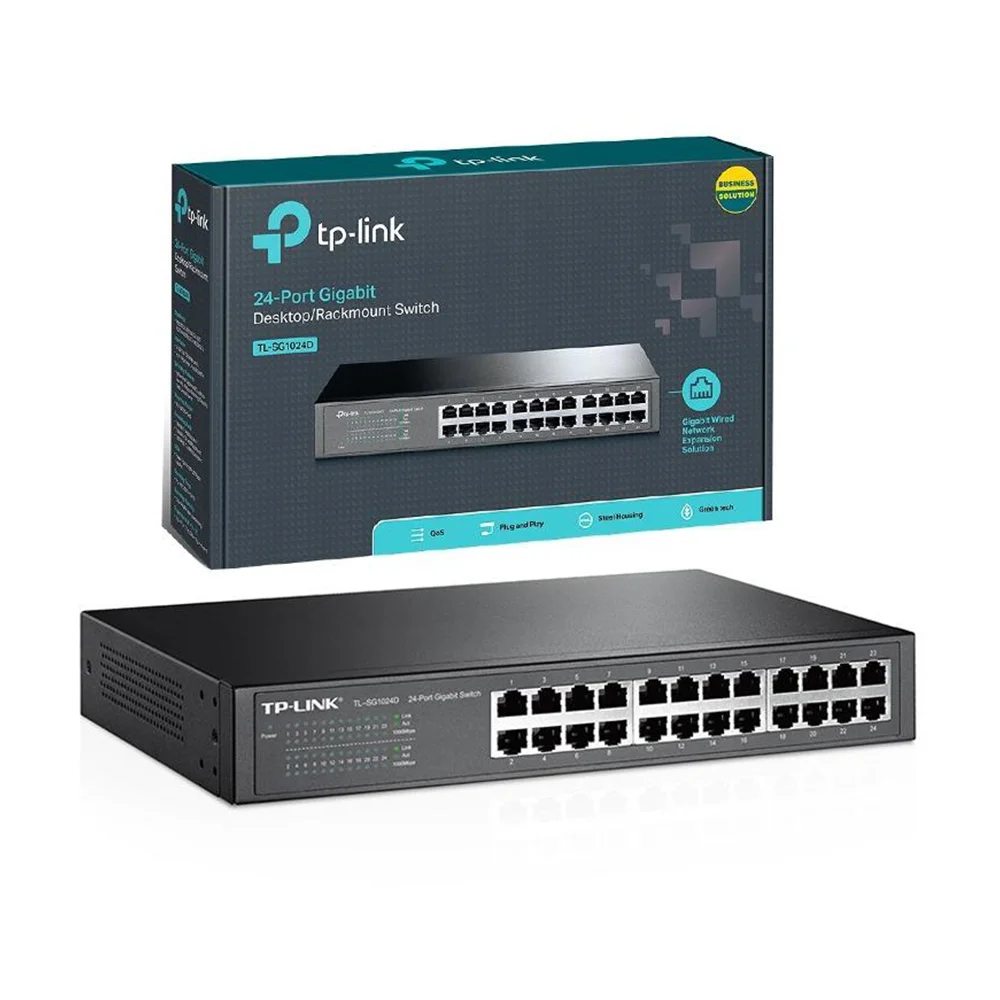 Коммутатор TP-Link LS1024G, 24-Port Gigabit Desktop/Rackmount Switch