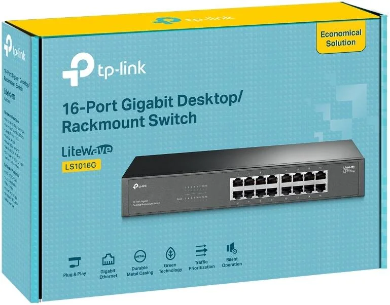 Коммутатор TP-Link LS1024G, 24-Port Gigabit Desktop/Rackmount Switch