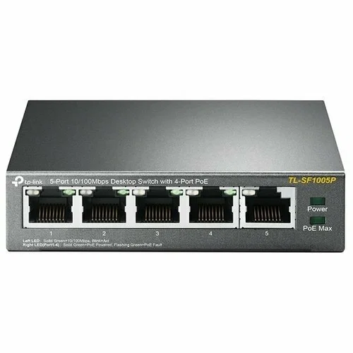 Коммутатор TP-Link SMB TL-SF1005P 5-портовый 10/100 Мбит/с настольный коммутатор с 4 портами PoE