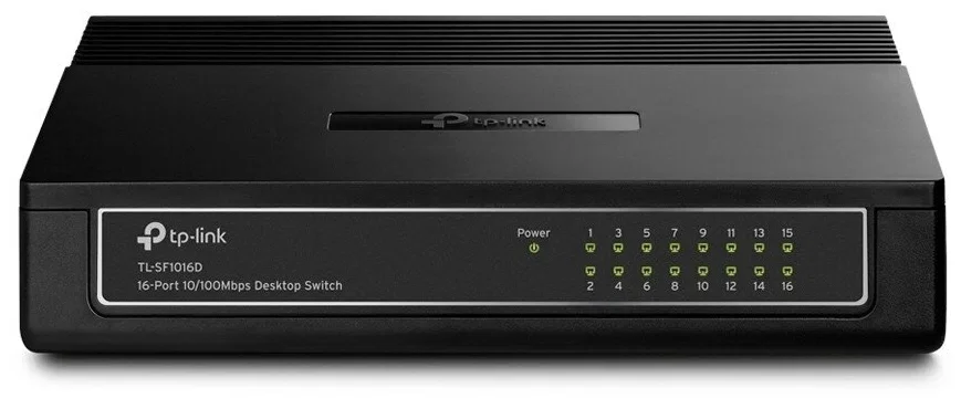 Коммутатор TP-Link SMB TL-SF1016D Коммутатор 16-port 10/100M Desktop Switch, 16 10/100M RJ45 ports, Plastic case