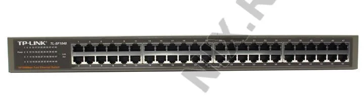 Коммутатор TP-Link SMB TL-SF1048 48-port 10/100M Switch, 48 10/100M RJ45 ports, 1U 19-inch rack-mountable steel case