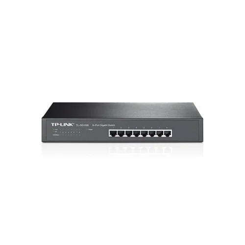 Коммутатор TP-LINK SMB TL-SG1008 8-port Gigabit Switch, 1U rack-mountable steel case