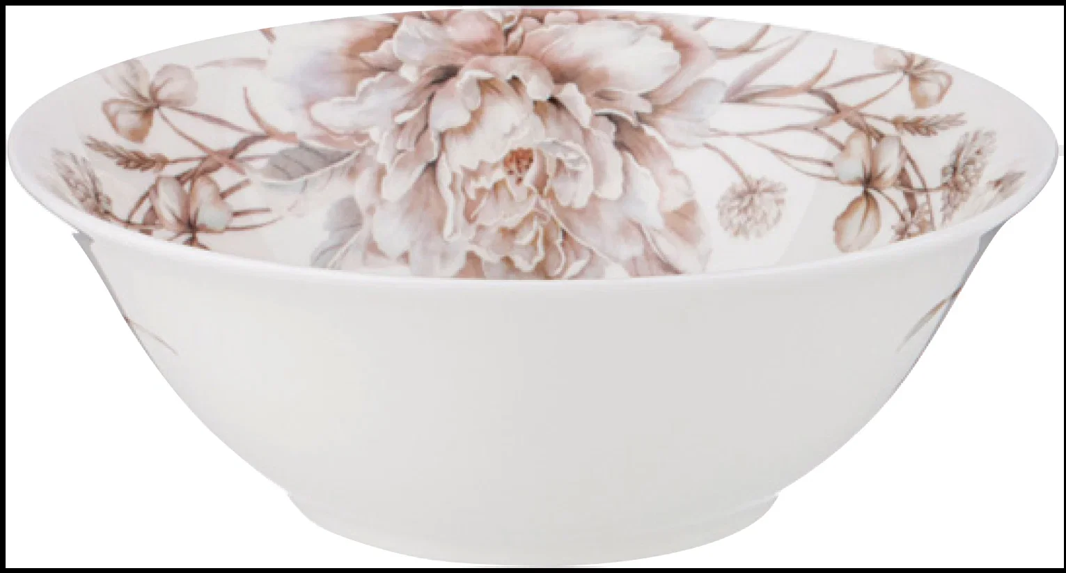 НАБОР ПОСУДЫ ОБЕДЕННОЙ LEFARD "WHITE FLOWER" НА 4 ПЕР. 12 ПР.: 25,5СМ/ 20,5СМ/750МЛ 18СМ (КОР=2НАБ.)