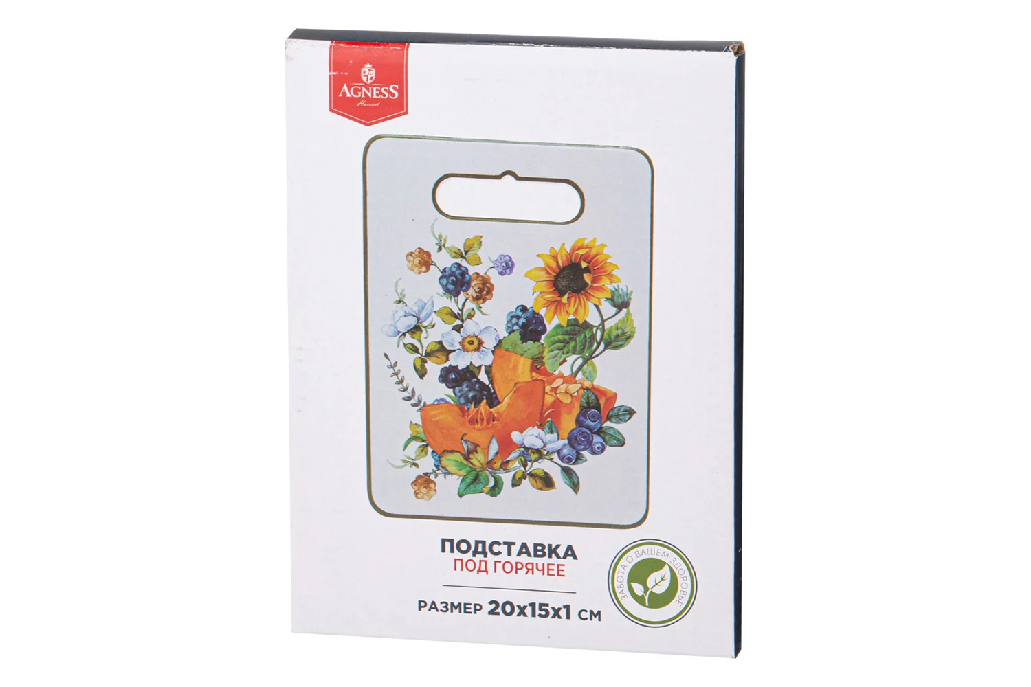 ПОДСТАВКА ПОД ГОРЯЧЕЕ AGNESS "УРОЖАЙ" 20*15*1 СМ (КОР=36ШТ.)