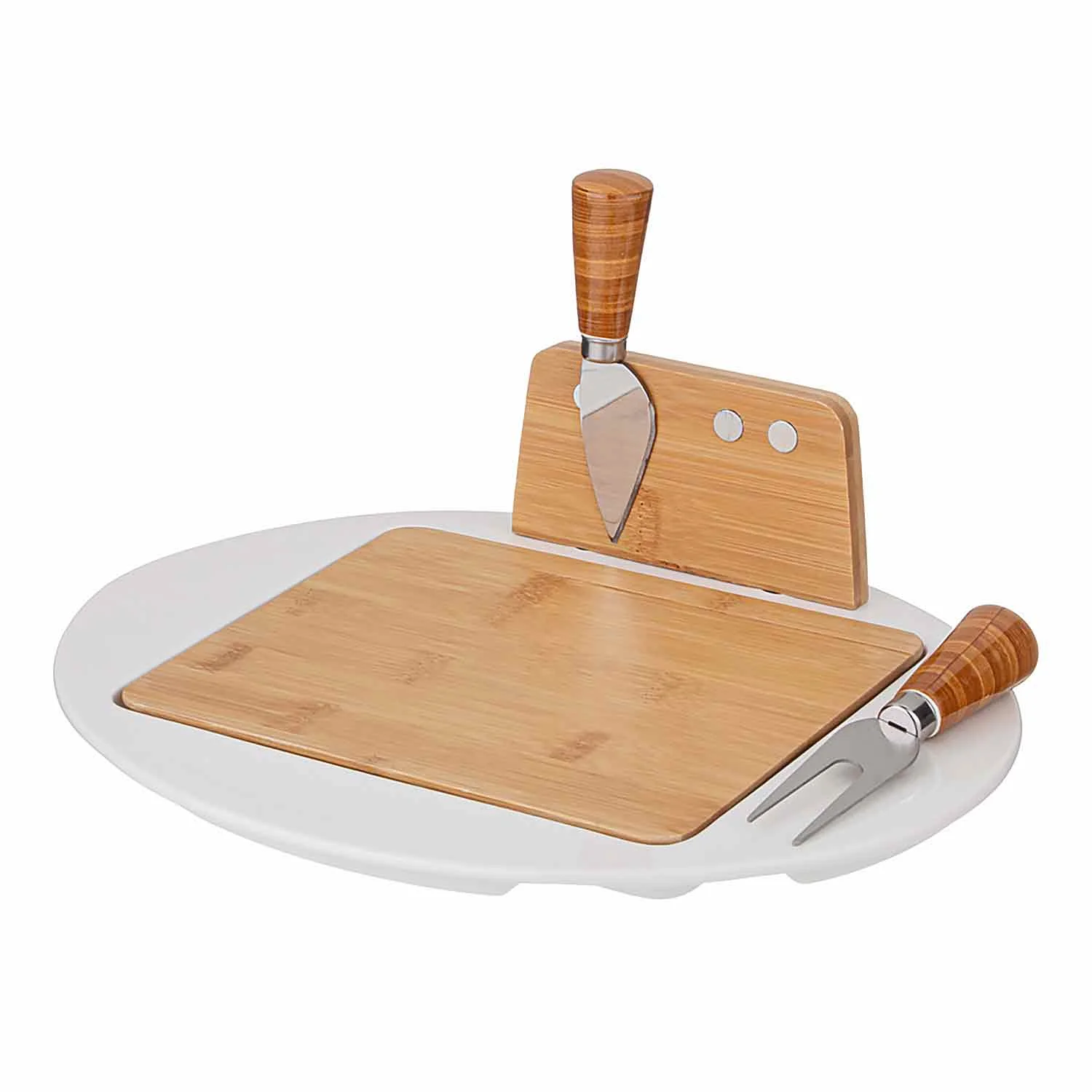 НАБОР ДЛЯ СЫРА LEFARD LEFARD "NATIVE" 3 ПР. НА ДЕРЕВ.ПОДСТАВКЕ 28,5*23,5*6,3 СМ (КОР=12ШТ.)