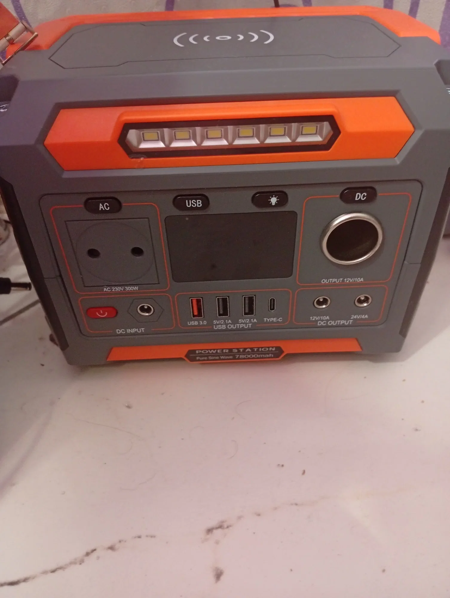 Электростанция портативная Edon PES-300 (300вТ,Li-lon;12.8B/30Ач, 384Вт/ч, дисплей, LED подсветка