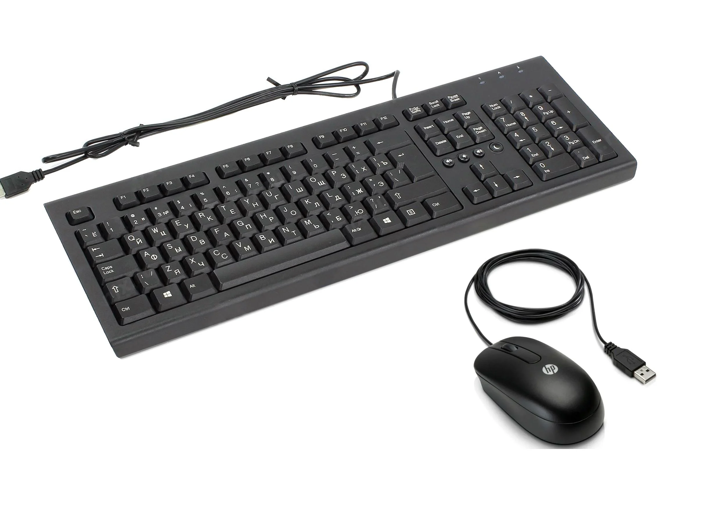 Комплект клавиатура+мышь HP 320MK проводной, USB, чёрный