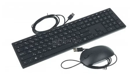 Комплект клавиатура+мышь HP Pavilion 400 проводной, USB, 1200 DPI, чёрный