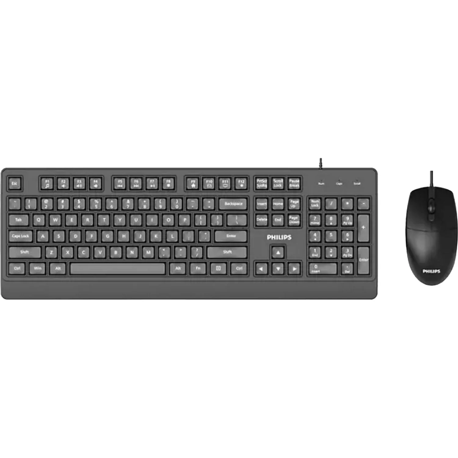 Комплект клавиатура+мышь Irbis LD802 проводной, USB, 1600 DPI, чёрный
