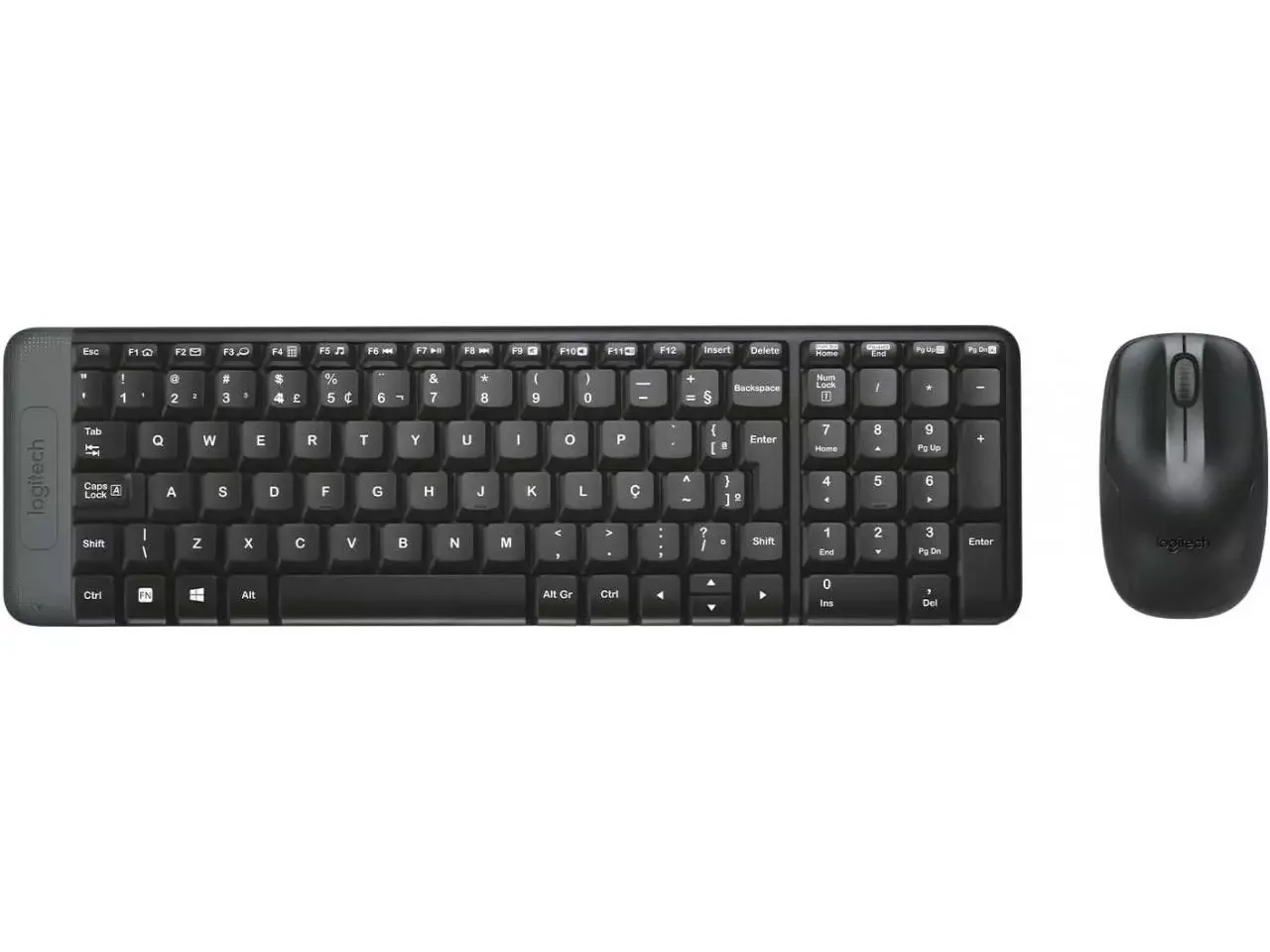 Комплект клавиатура+мышь Logitech MK220 беспроводной, USB, 1000 DPI, чёрный