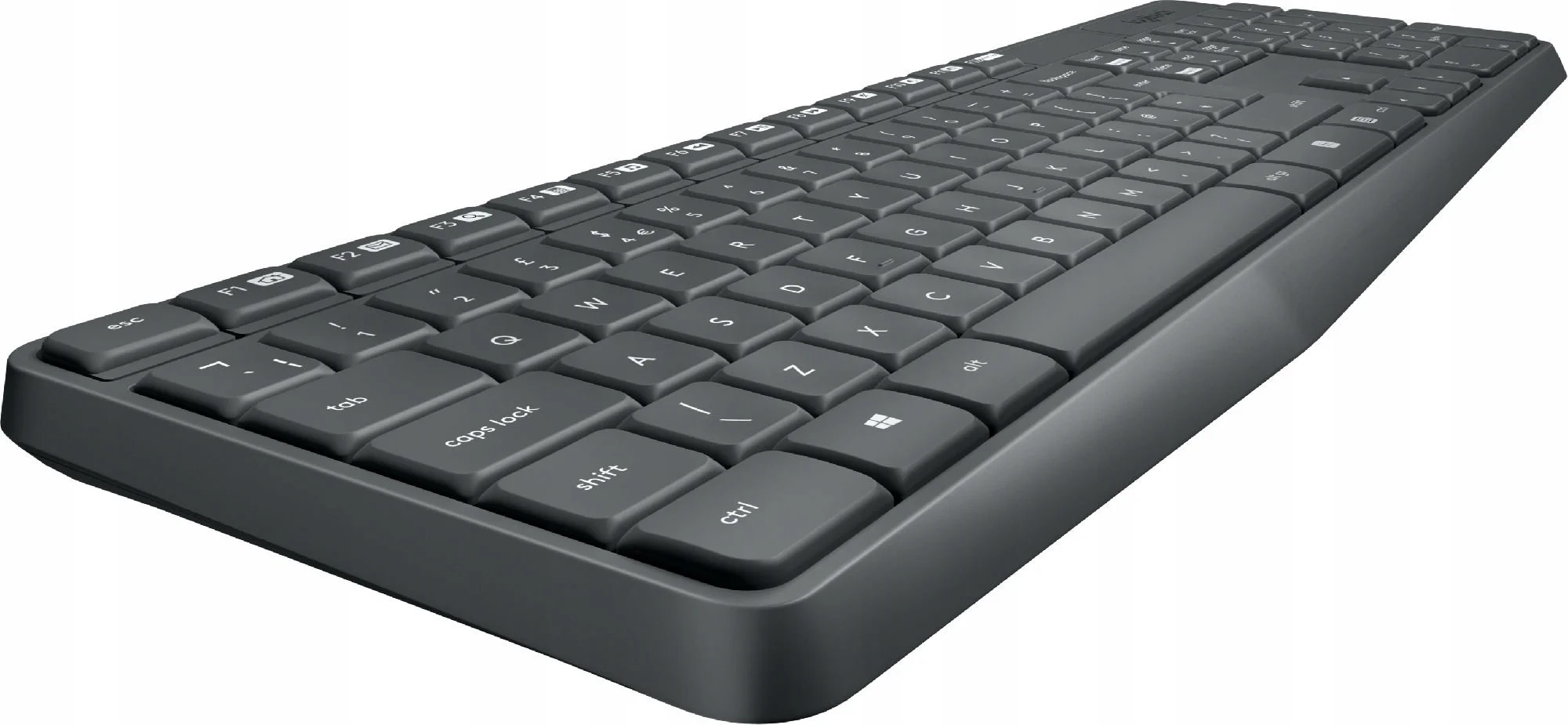 Комплект клавиатура+мышь Logitech MK235 беспроводной, USB, 1000 DPI, серый