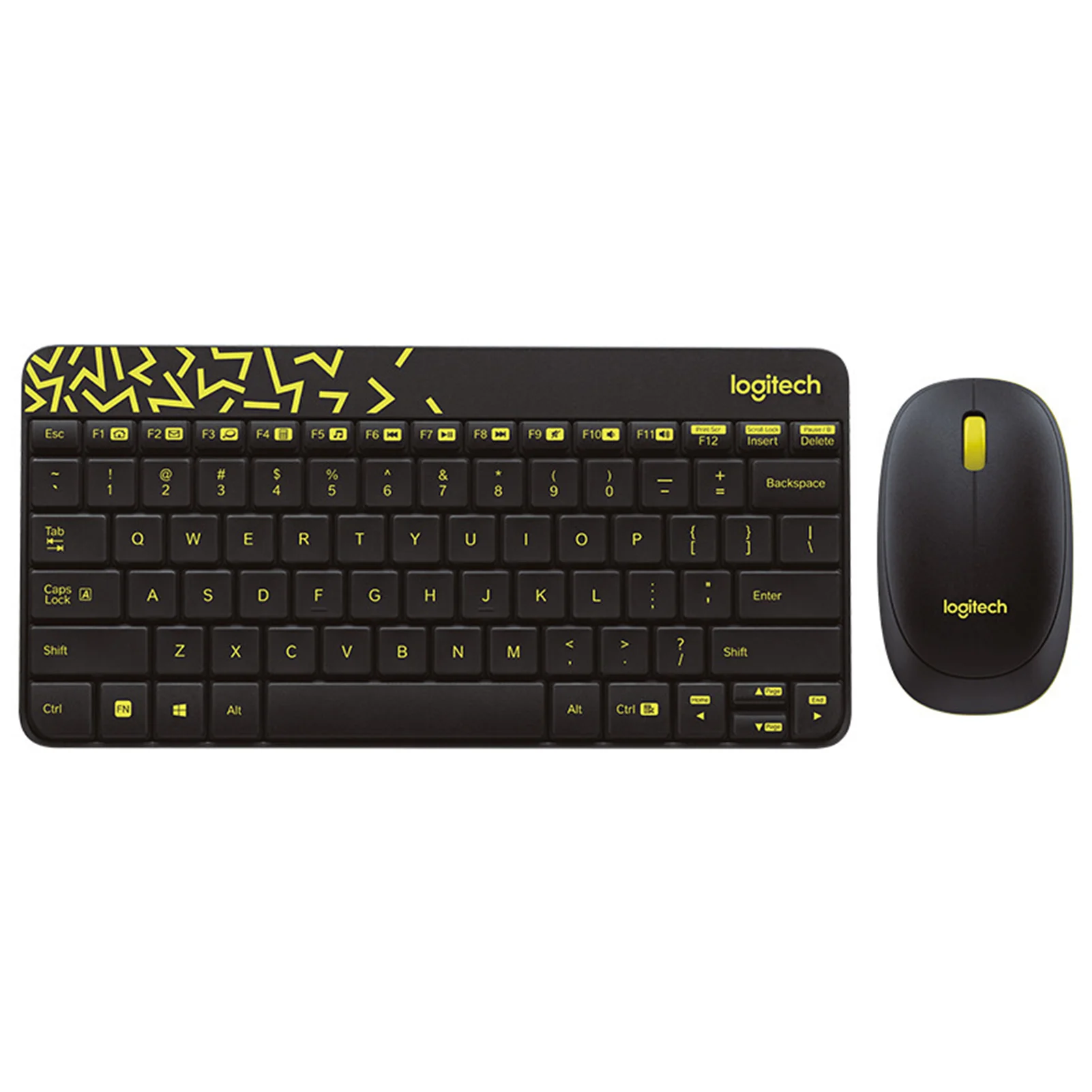 Комплект клавиатура+мышь Logitech MK240 Nano беспроводной, USB, 1000 DPI, чёрный