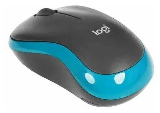 Комплект клавиатура+мышь Logitech MK275 беспроводной, USB, 1000 DPI, голубой/чёрный