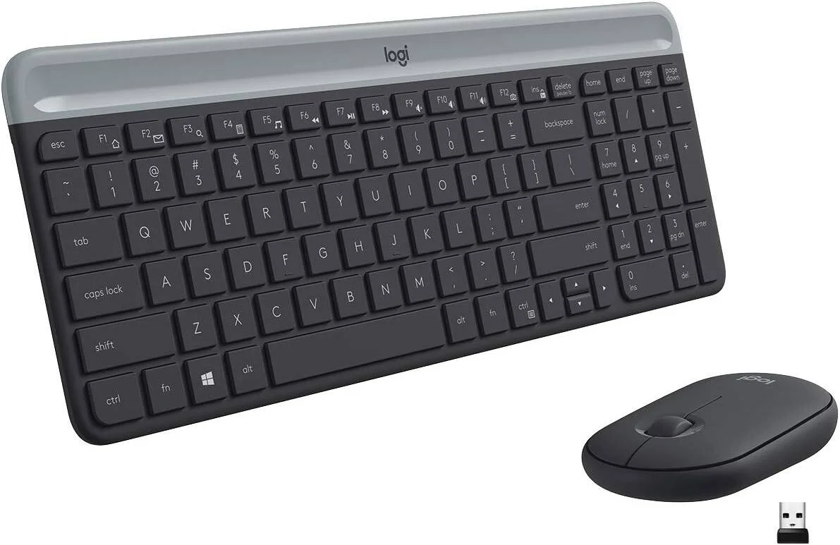 Комплект клавиатура+мышь Logitech MK470 беспроводной, USB, 1000 DPI, чёрный