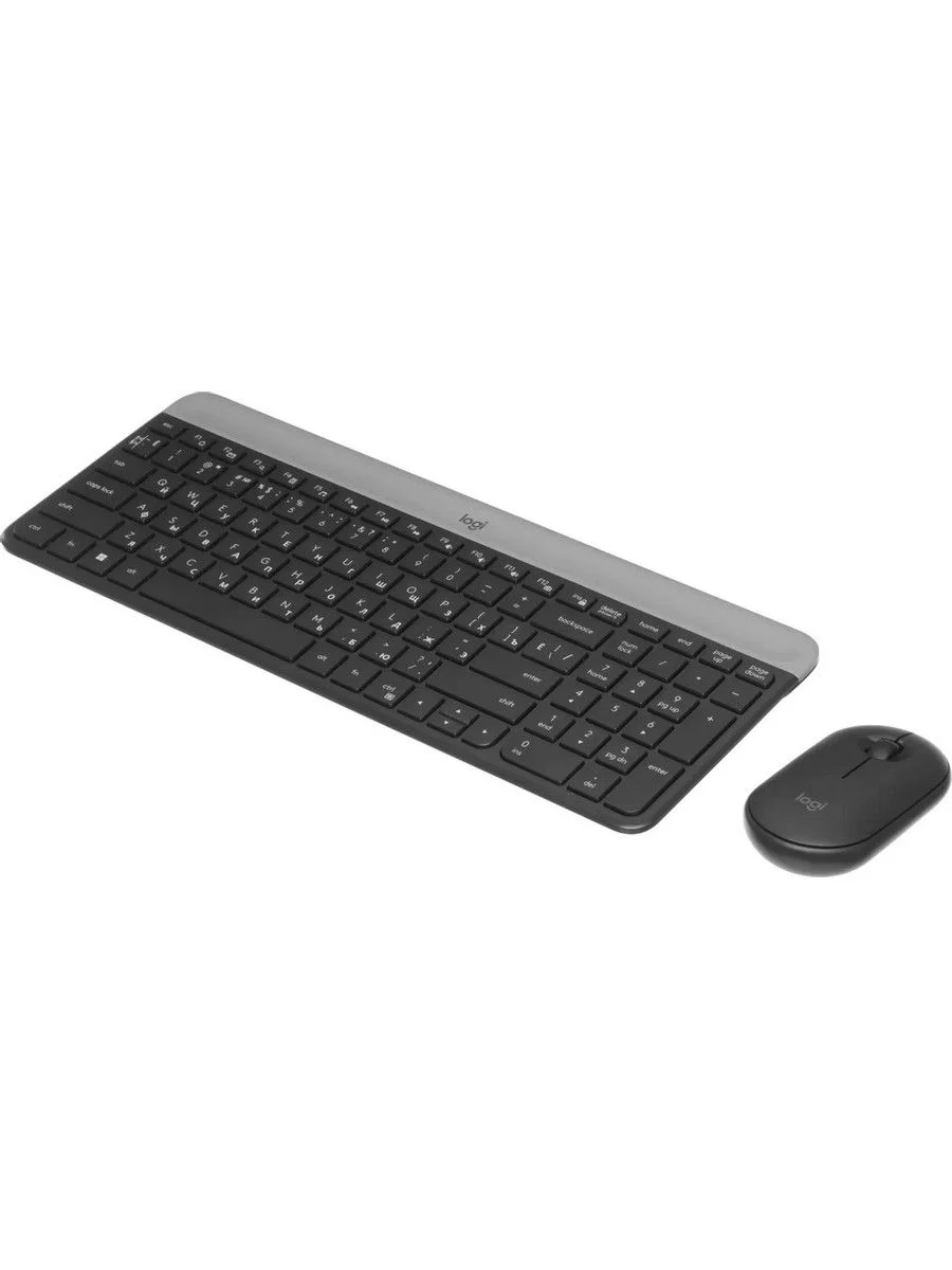 Комплект клавиатура+мышь Logitech MK470 беспроводной, USB, 1000 DPI, чёрный
