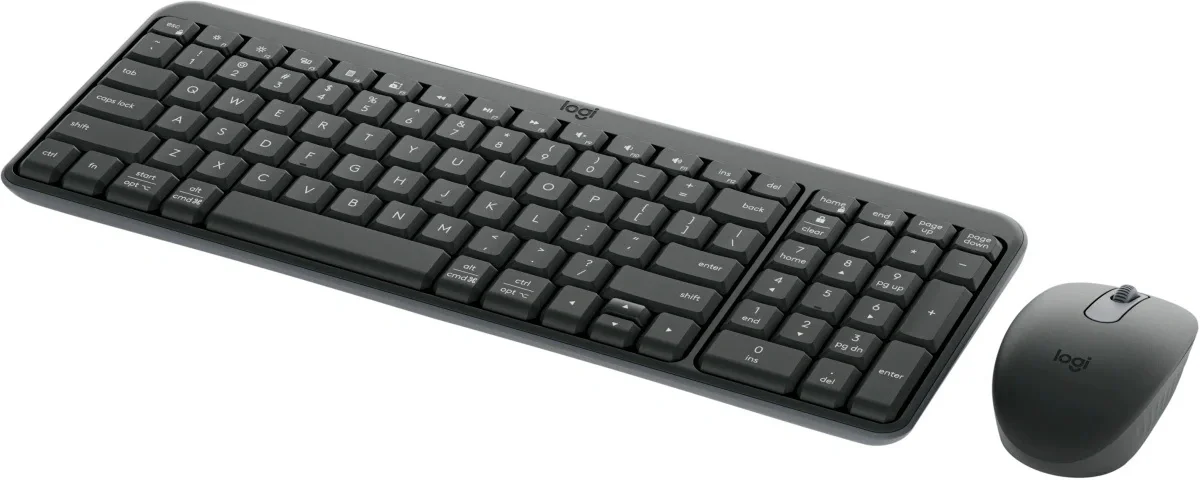 Комплект клавиатура+мышь Logitech Wireless Combo MK250 Compact беспроводной, Bluetooth, 1000 DPI, чёрный