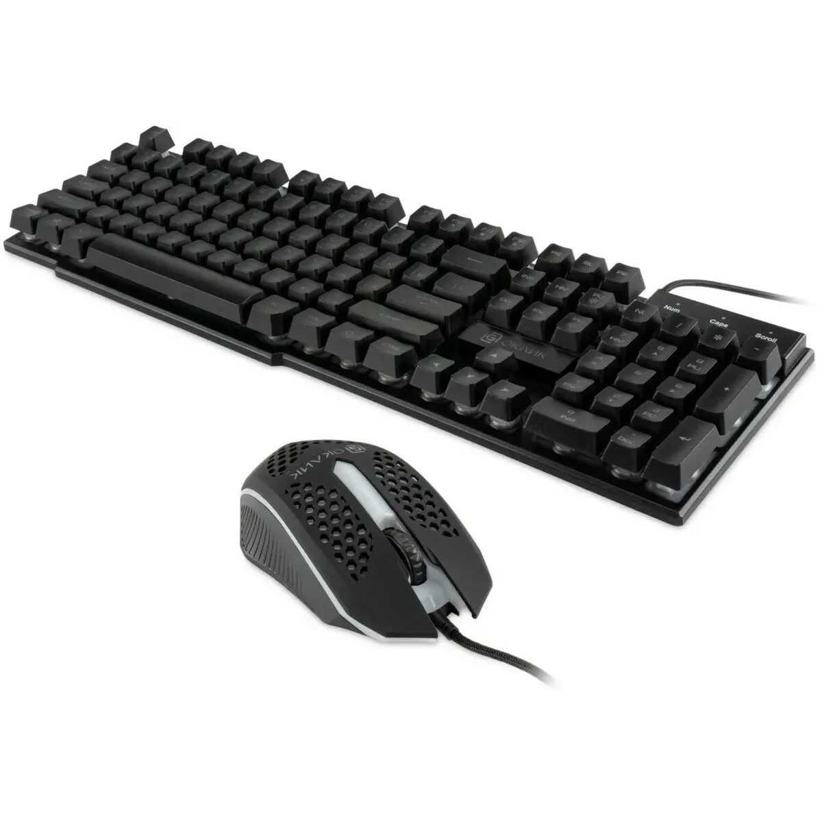 Комплект клавиатура+мышь Oklick 400GMK проводной, USB, 1200 DPI, чёрный