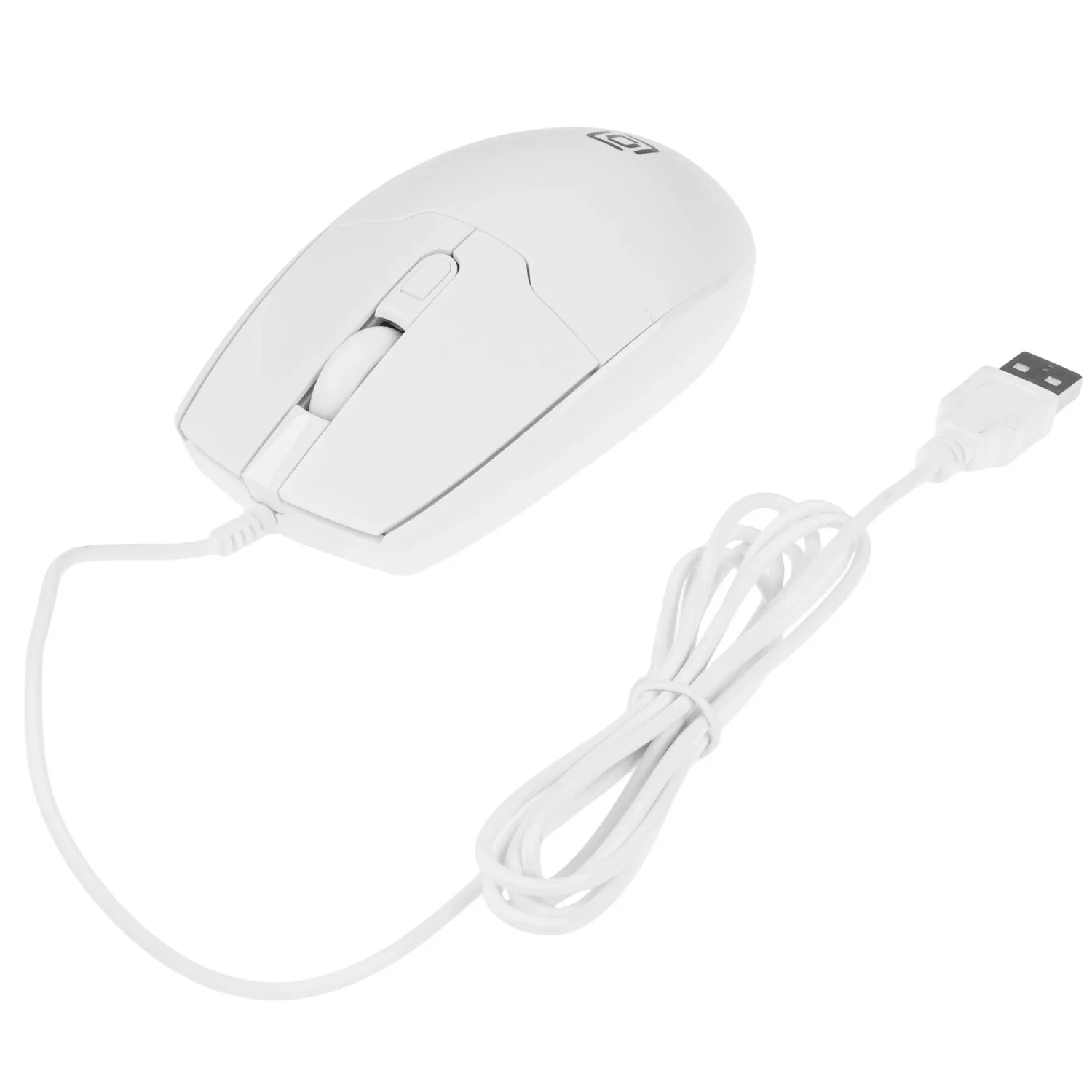Комплект клавиатура+мышь Oklick S650 проводной, USB, 2000 DPI, белый