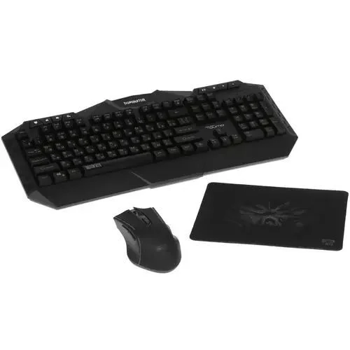 Комплект клавиатура+мышь Qumo Dominator K66/M83 проводной, USB, 3200 DPI, чёрный