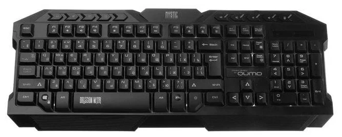 Комплект клавиатура+мышь Qumo Mystic K58/M76 проводной, USB, 3200 DPI, чёрный