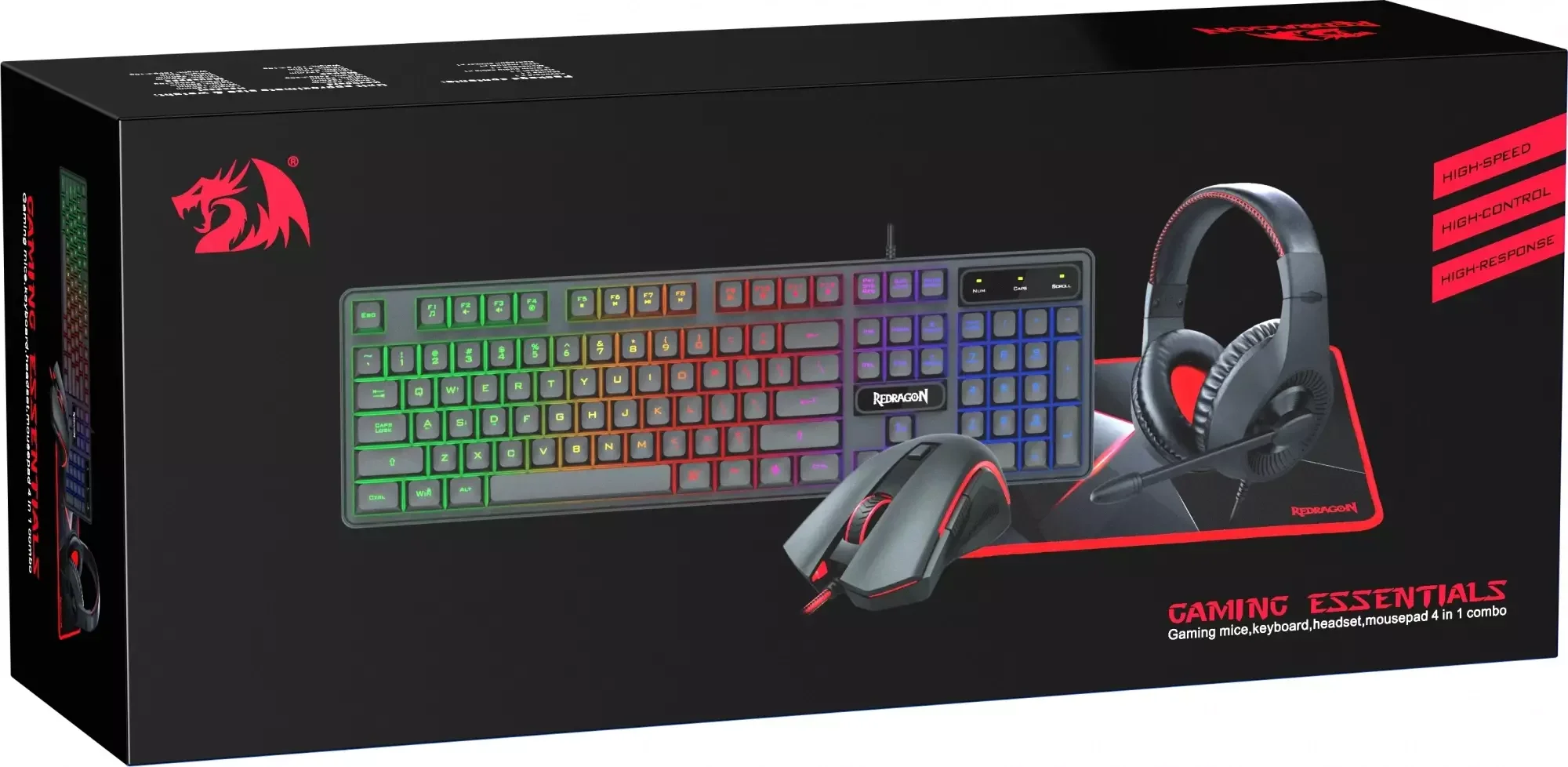 Комплект клавиатура+мышь Redragon S137 проводной, USB, чёрный