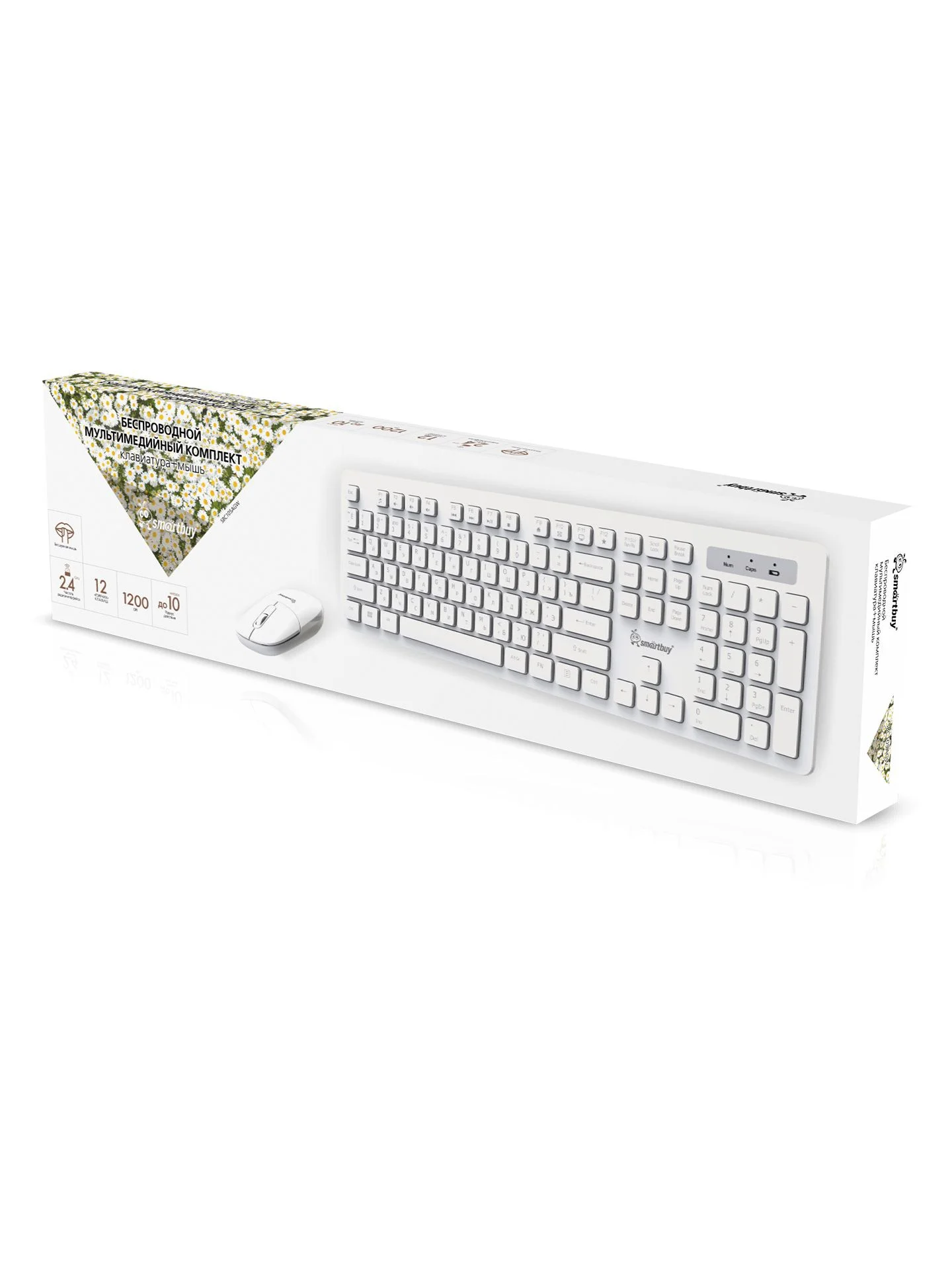 Комплект клавиатура+мышь Smartbuy (SBC105AGW) 105AG белый