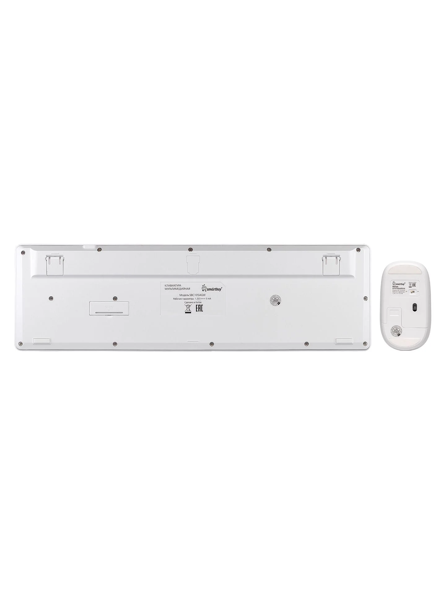 Комплект клавиатура+мышь Smartbuy (SBC105AGW) 105AG белый