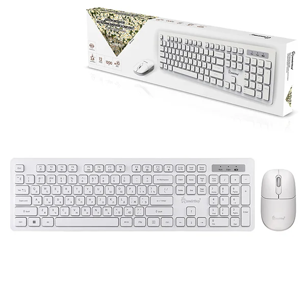 Комплект клавиатура+мышь Smartbuy (SBC105AGW) 105AG белый