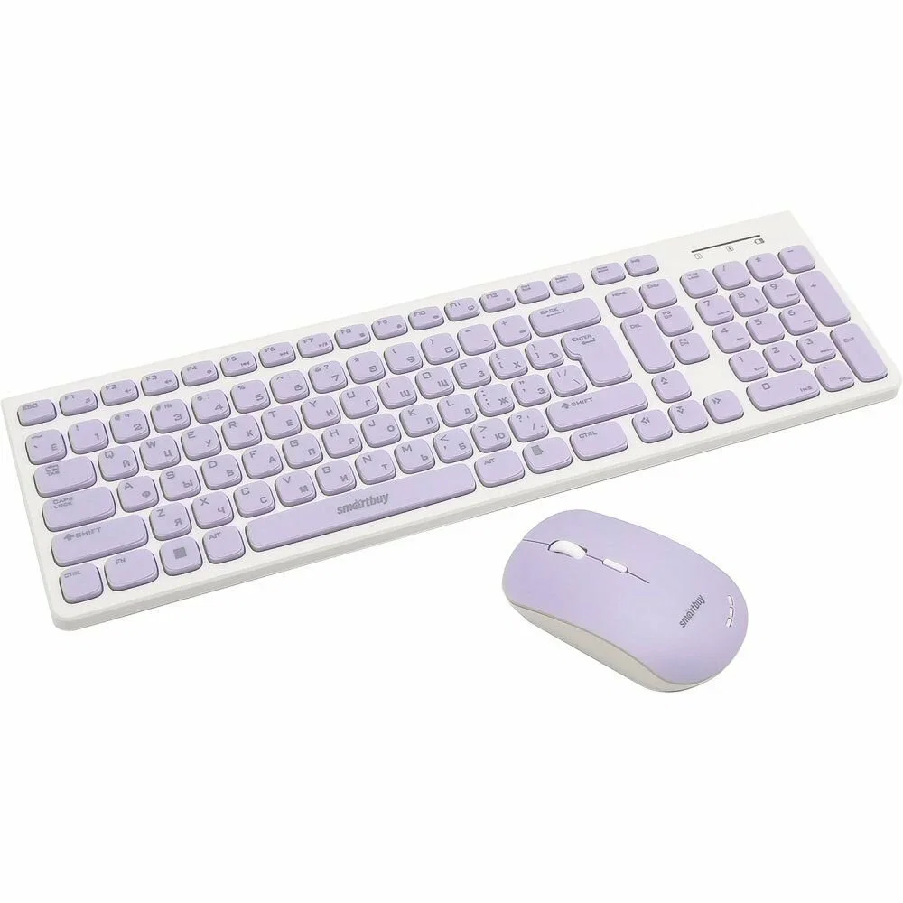 Комплект клавиатура+мышь Smartbuy (SBC-250288AG-WV) ONE 250288AG бело-сиреневый
