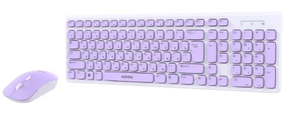 Комплект клавиатура+мышь Smartbuy (SBC-250288AG-WV) ONE 250288AG бело-сиреневый