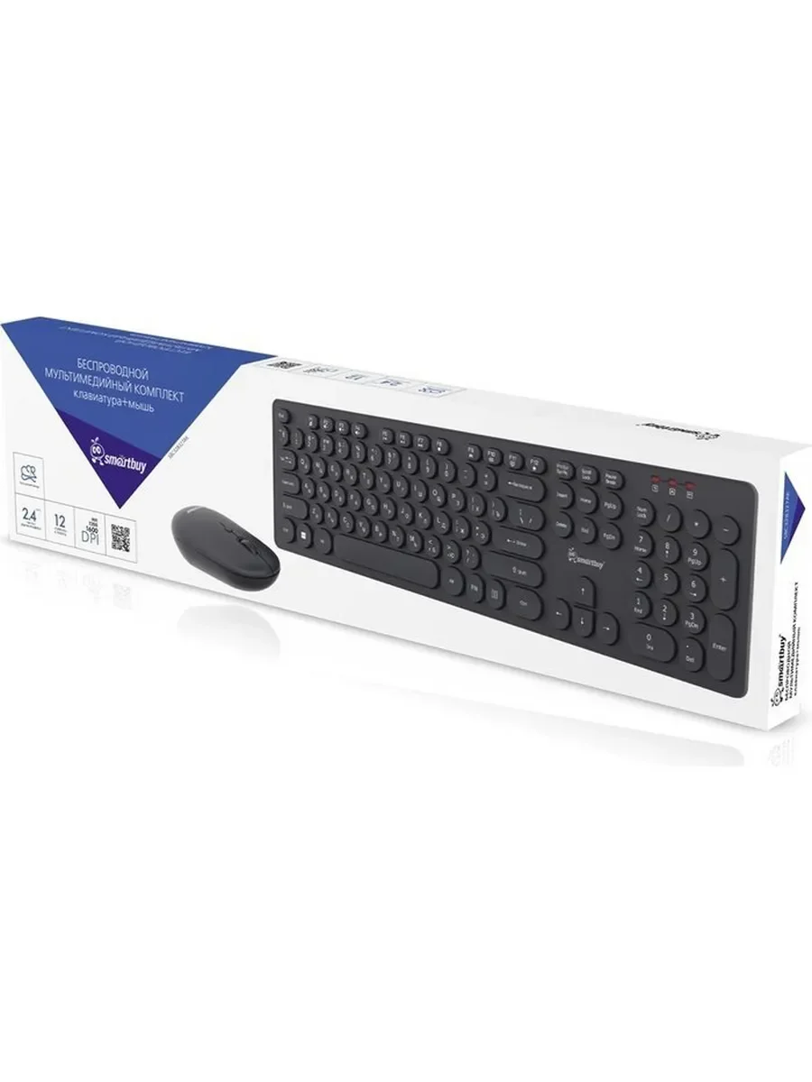 Комплект клавиатура+мышь Smartbuy (SBC-328327-K) ONE 328327 черный