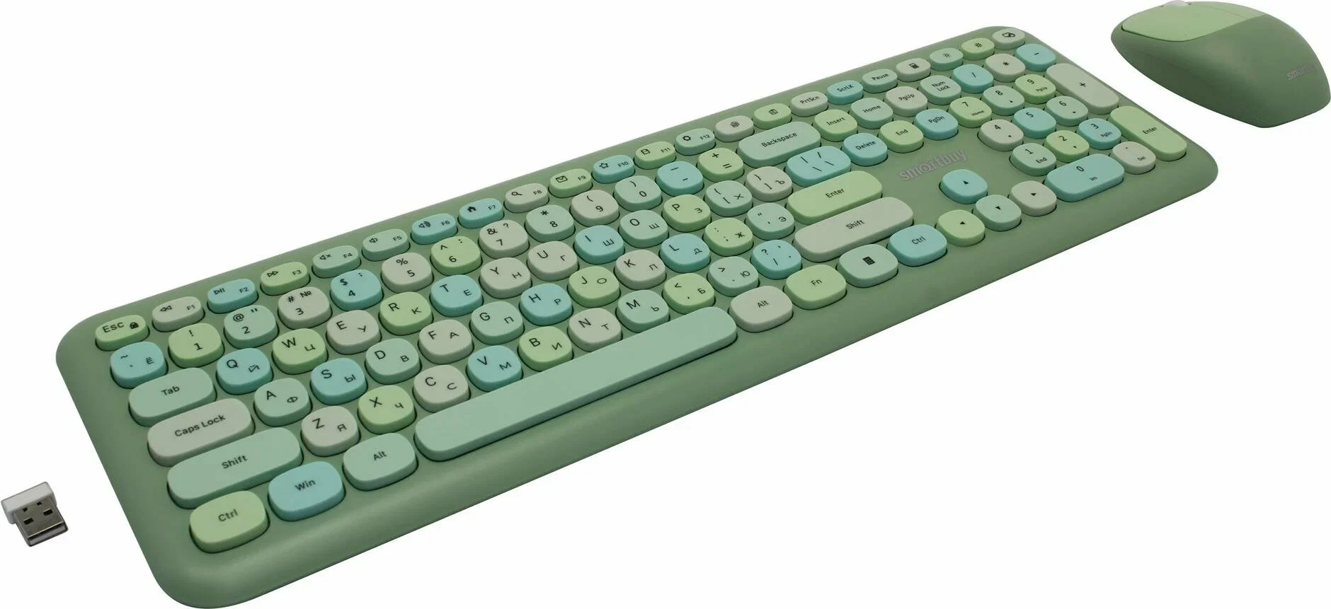 Комплект клавиатура+мышь Smartbuy (SBC-666395AG-G) 666395 зеленый