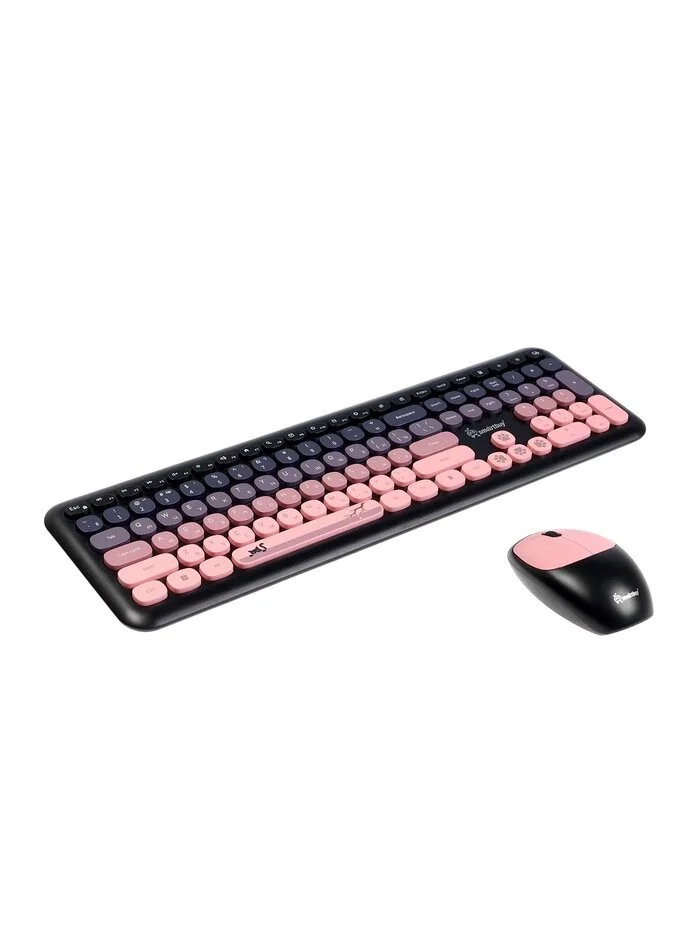 Комплект клавиатура+мышь SmartBuy (SBC-666395AG-KP) 666395 черно-розовый