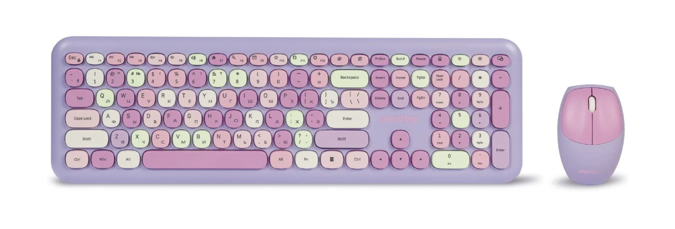 Комплект клавиатура+мышь Smartbuy (SBC-666395AG-V) 666395 фиолетовый