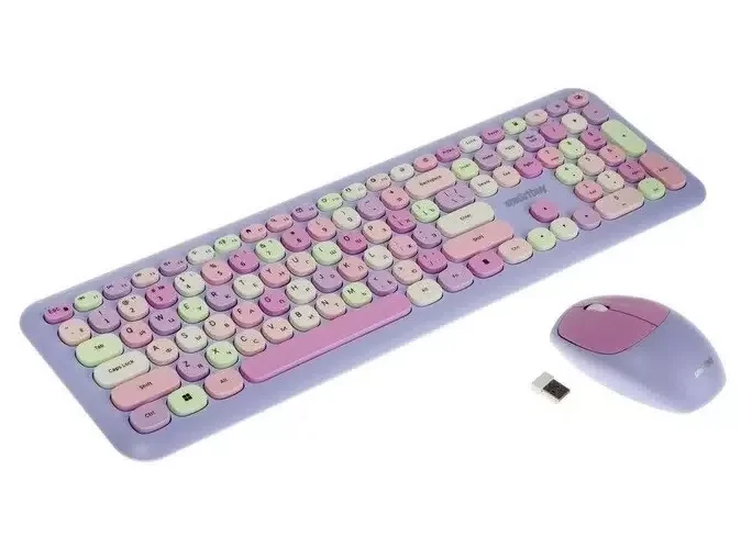Комплект клавиатура+мышь Smartbuy (SBC-666395AG-W) 666395 белый