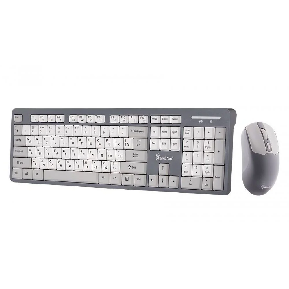 Комплект клавиатура+мышь SmartBuy (SBC701AGK) 701AG бело-серый